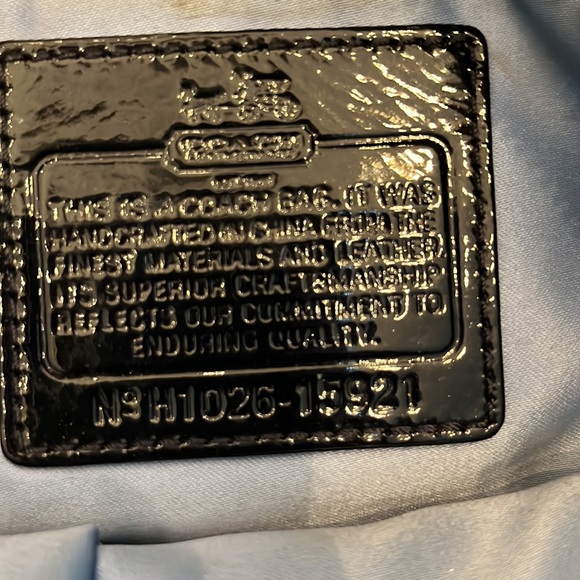 COACH MADISON PATENT SOPHIA SATCHEL - Picture 4 of 9